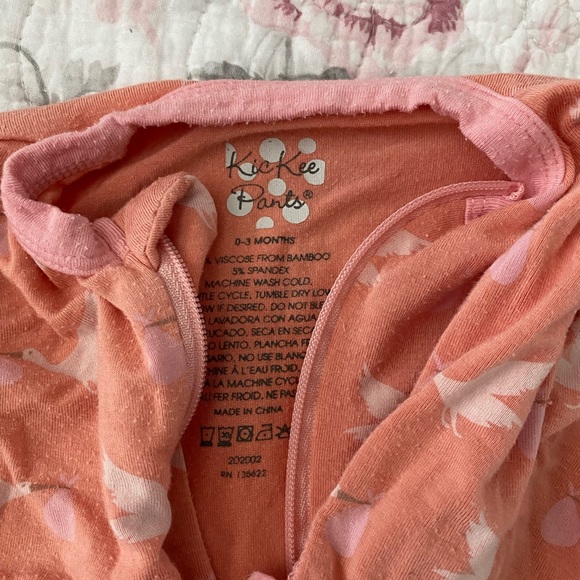 Kickee pant stork footies - Picture 2 of 3